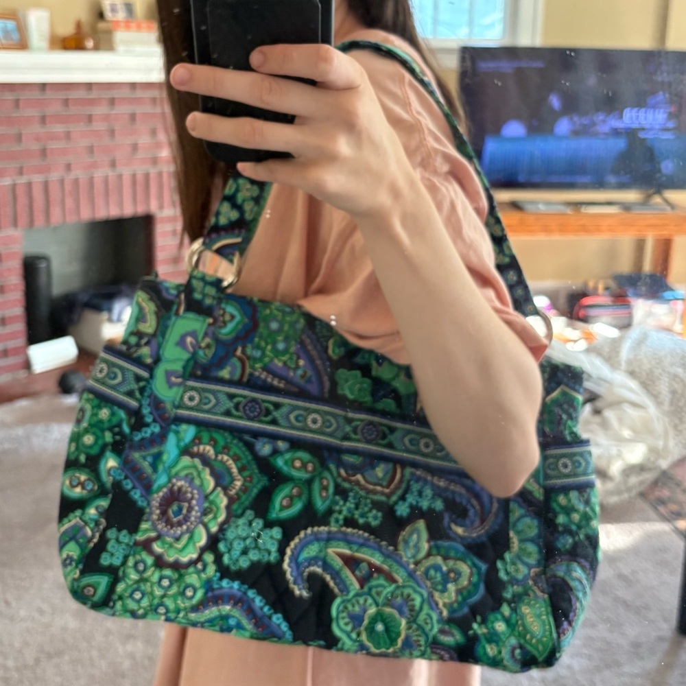 Vera Bradley Stephanie Blue Rhapsody Shoulder Bag - Picture 9 of 9